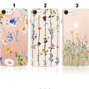 Clear, floral iPhone 6s case (#1)